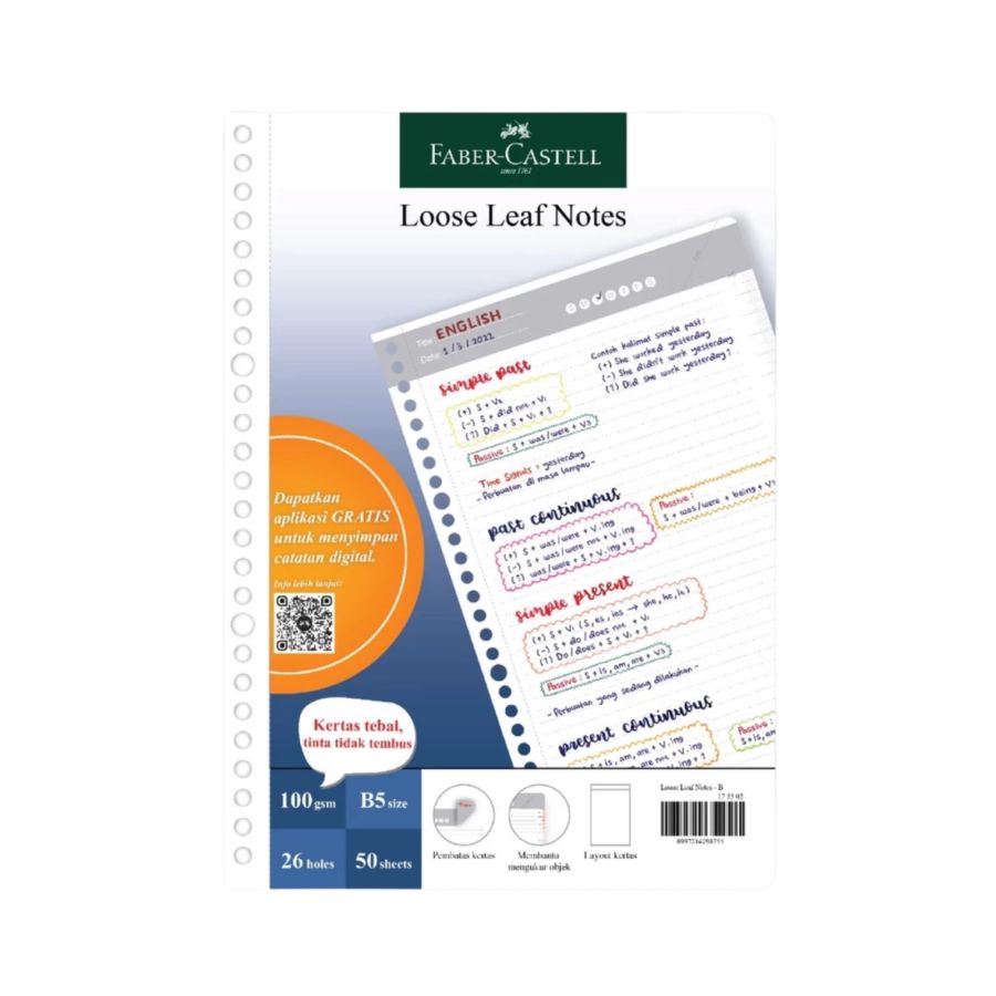 Faber-Castell Kertas Loose Leaf Digital B5 50 Lembar 1pack 1pcs