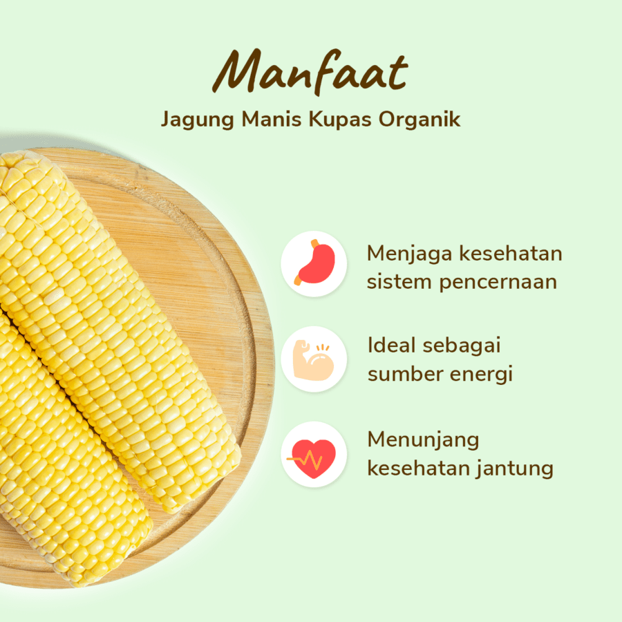 Jagung Manis Kupas Organik 500gram