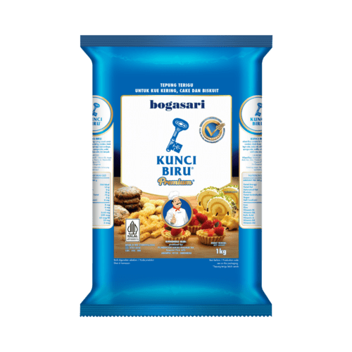 Bogasari Kunci Biru Tepung Terigu Premium Protein Rendah