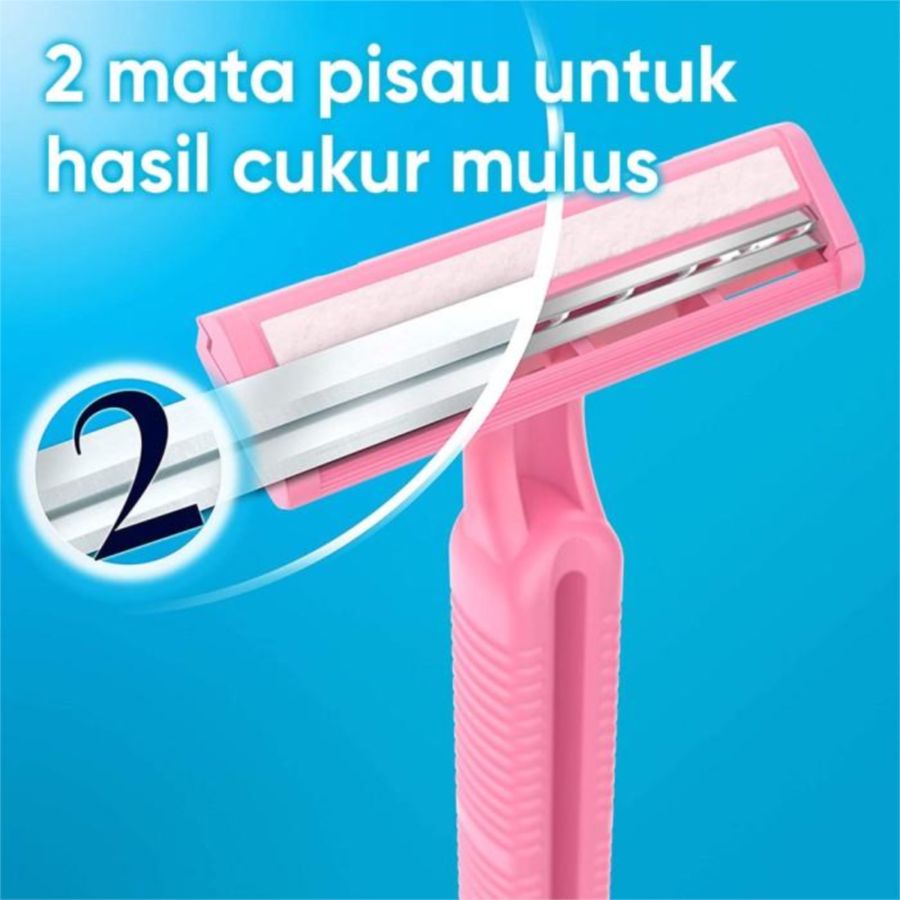Gillette Venus Daisy 2 Alat Cukur Wanita 2pcs
