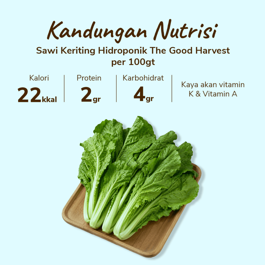 The Good Harvest Sawi Keriting Hidroponik 250gram