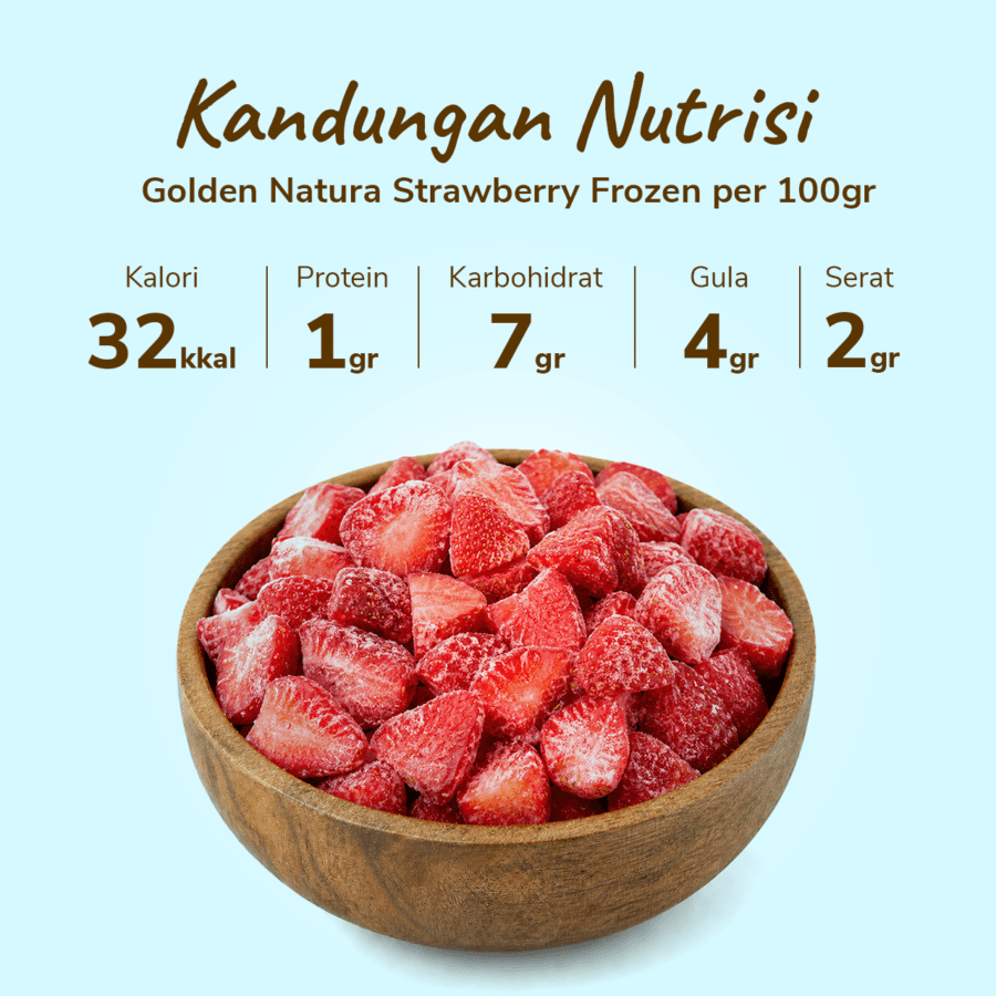 Golden Natura Strawberry Frozen 450gram