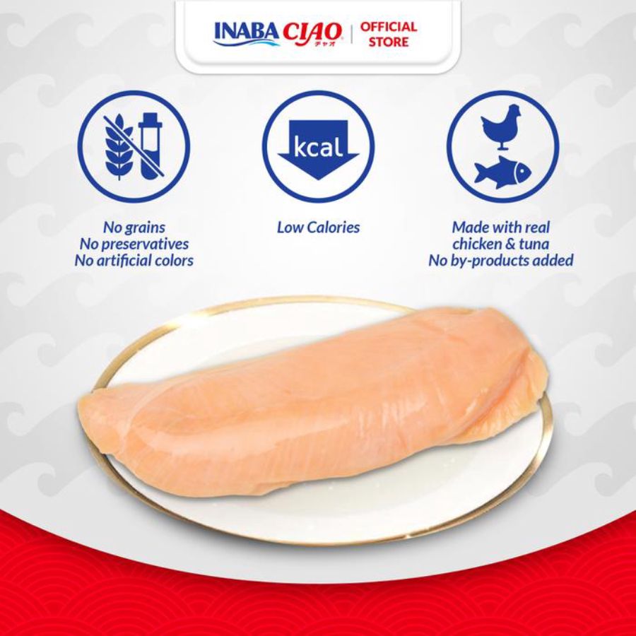CIAO Grilled Chicken Snack Kucing 25gram