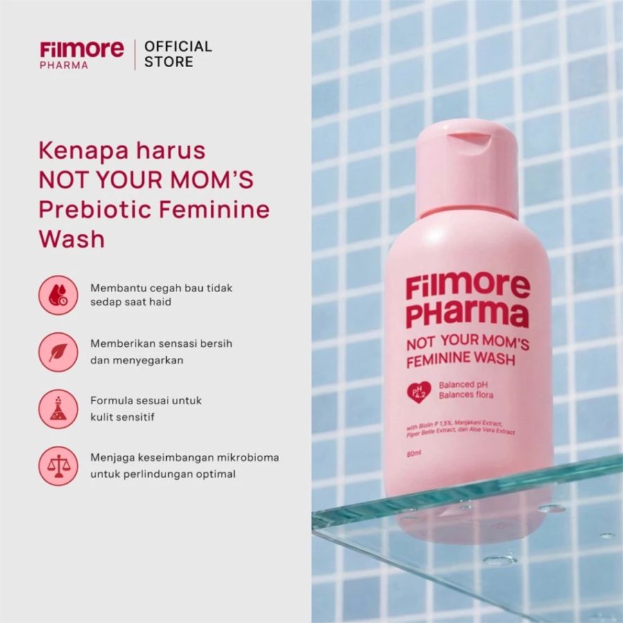 Filmore Pharma Not Your Mom's Prebiotic Feminine Wash Bottle 80ml