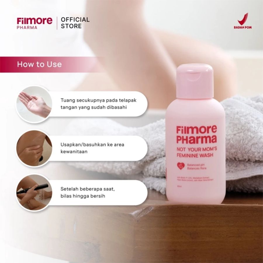 Filmore Pharma Not Your Mom's Prebiotic Feminine Wash Bottle 80ml