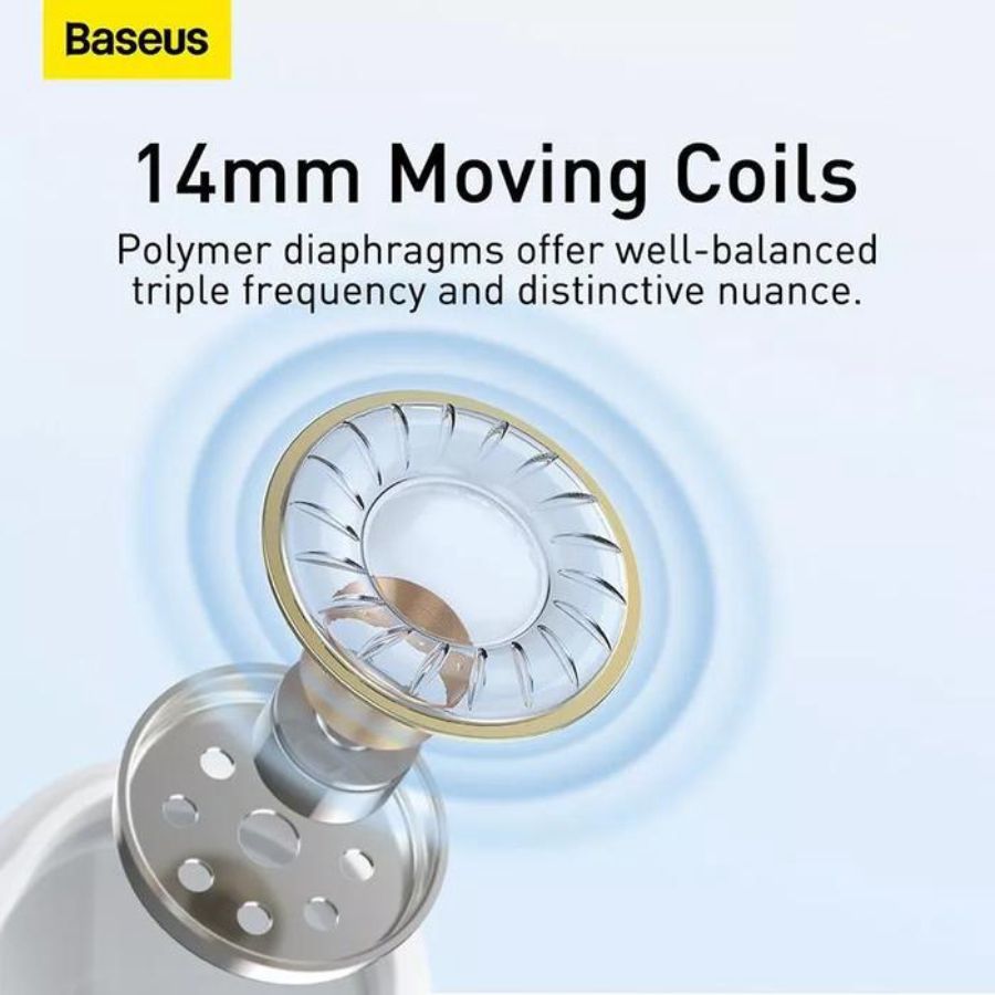 Baseus Encok 3.5mm lateral in-ear Wired Earphone H17 White 1pcs