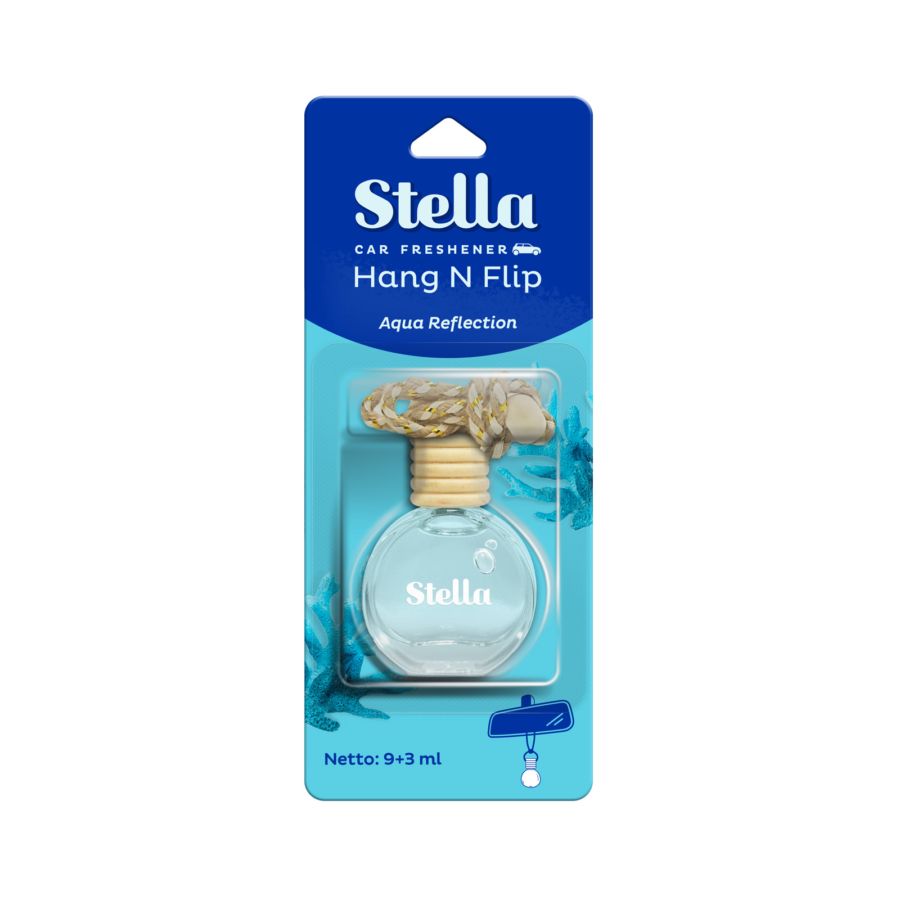 Stella Car Freshener Hang n Flip Aqua Reflection 12ml