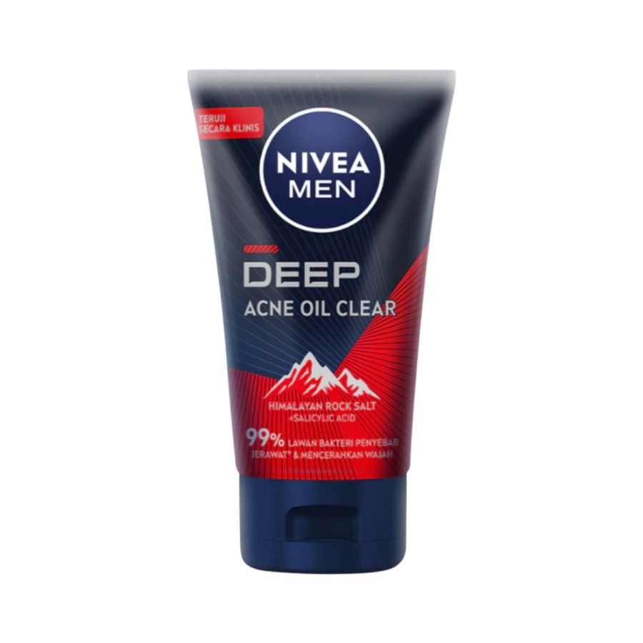 Nivea Men Deep Acne Oil Clear Scrub Facial Foam 100ml