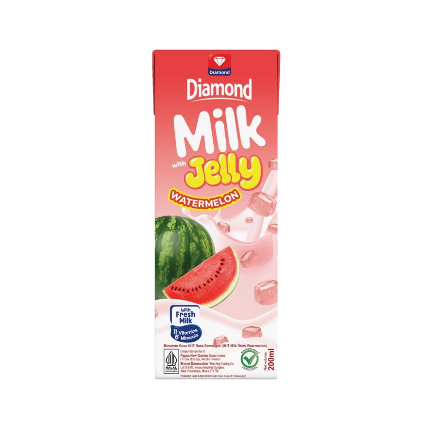 Diamond Milk Jelly Watermelon Susu UHT 200ml