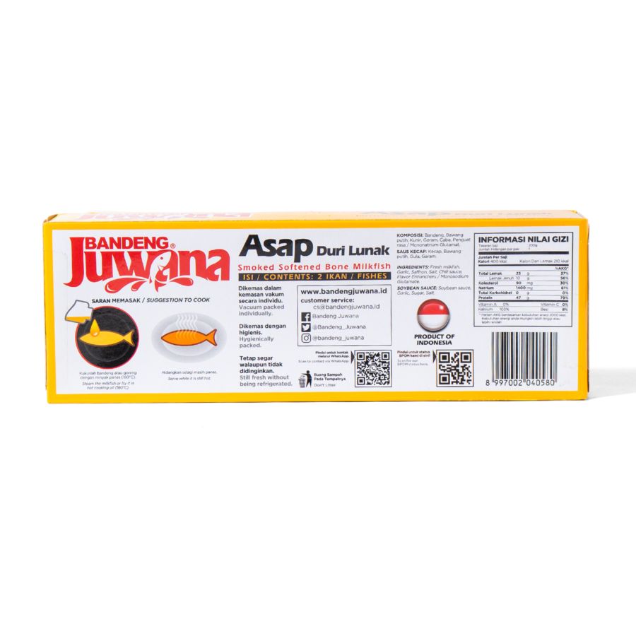 Bandeng Juwana Asap Presto Vakum Dus 300gram