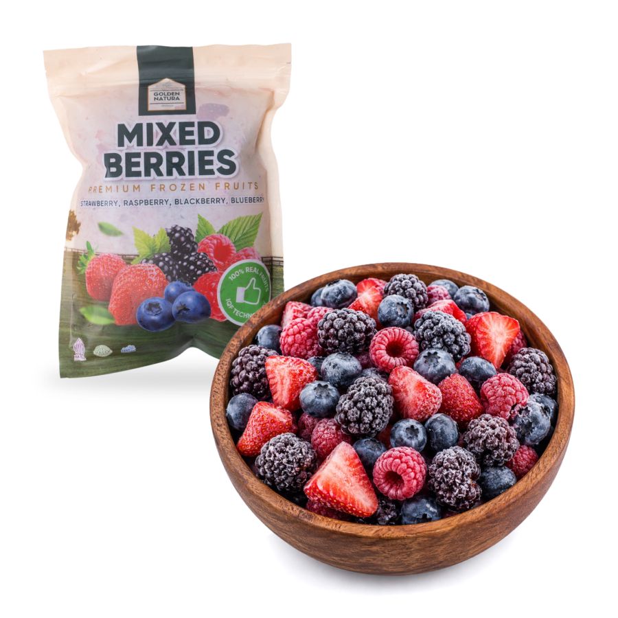 Golden Natura Mixed Berries Whole Frozen 450gram