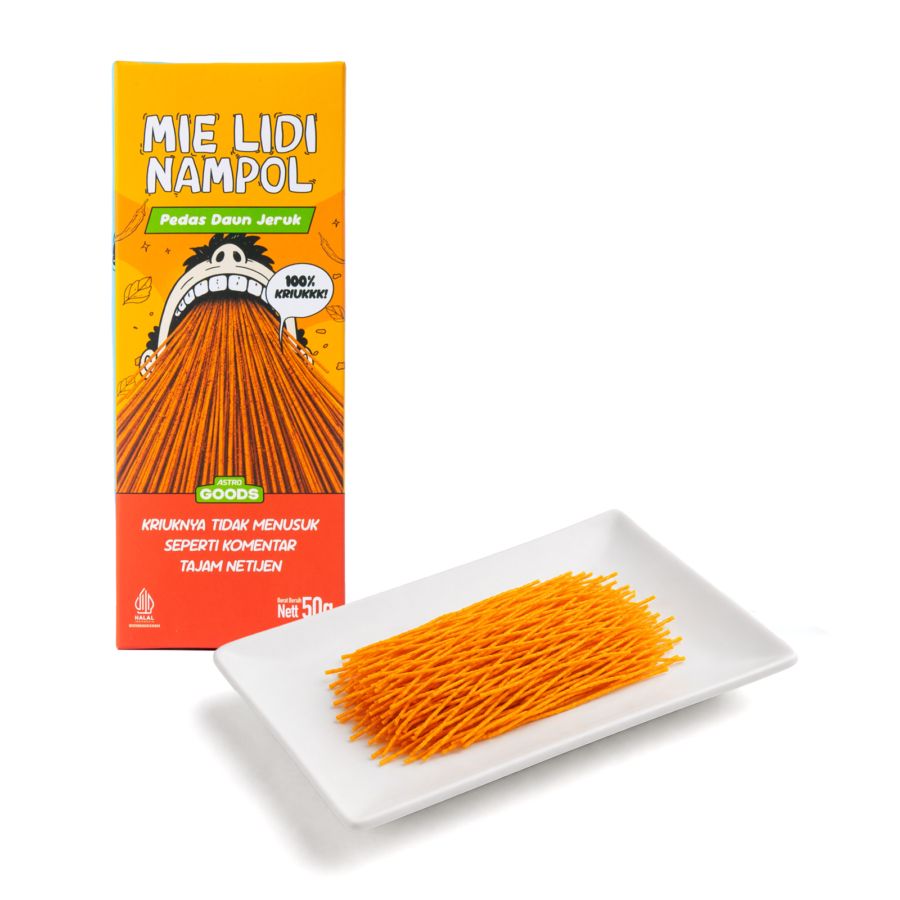 Mie Lidi Nampol Pedas Daun Jeruk Astro Goods 50gram