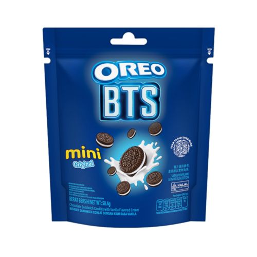 OREO BTS Mini Oreo Biskuit Sandwich Coklat dengan Krim Rasa Vanila