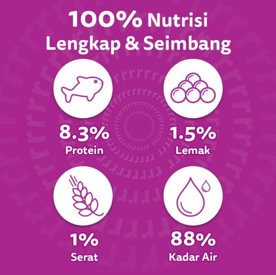 WHISKAS Tuna & Mackerel Adult Makanan Kucing Basah 70gram