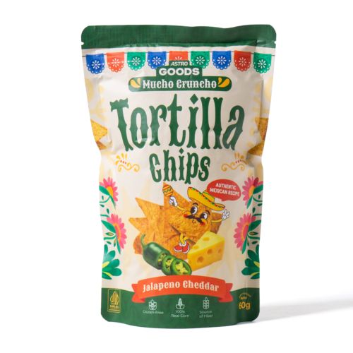 Tortilla Chips Jalapeno Cheddar Mucho Cruncho Astro Goods