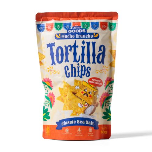 Tortilla Chips Classic Sea Salt Mucho Cruncho Astro Goods