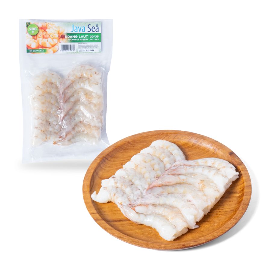 Udang Java Sea Udang Laut PD/ Kupas Bersih 30/35 200gram