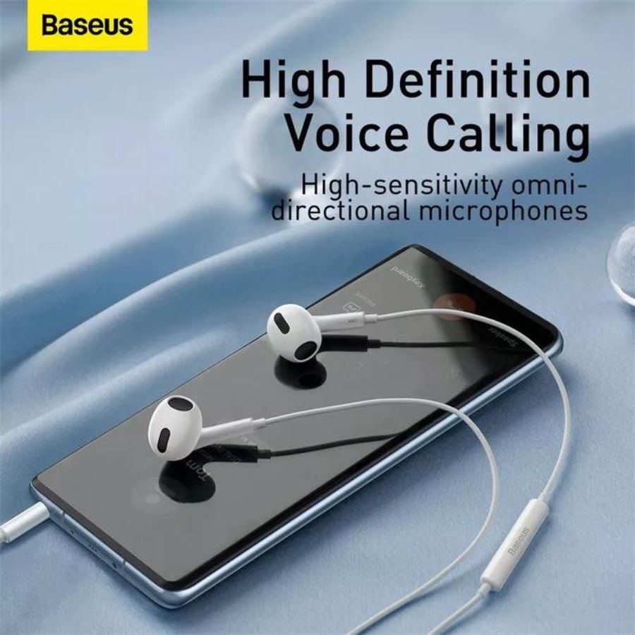 Baseus Encok 3.5mm lateral in-ear Wired Earphone H17 White 1pcs