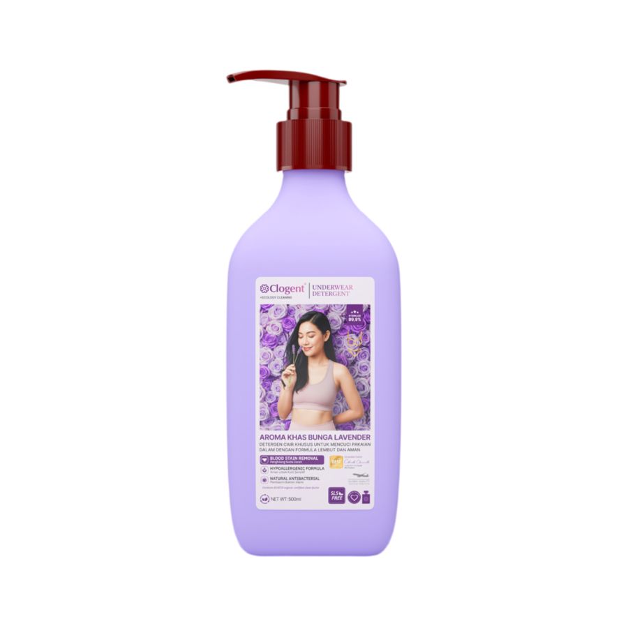 Clogent Underwear Detergent Lavender Deterjen Cair Khusus Pakaian Dalam Lavender 500ml