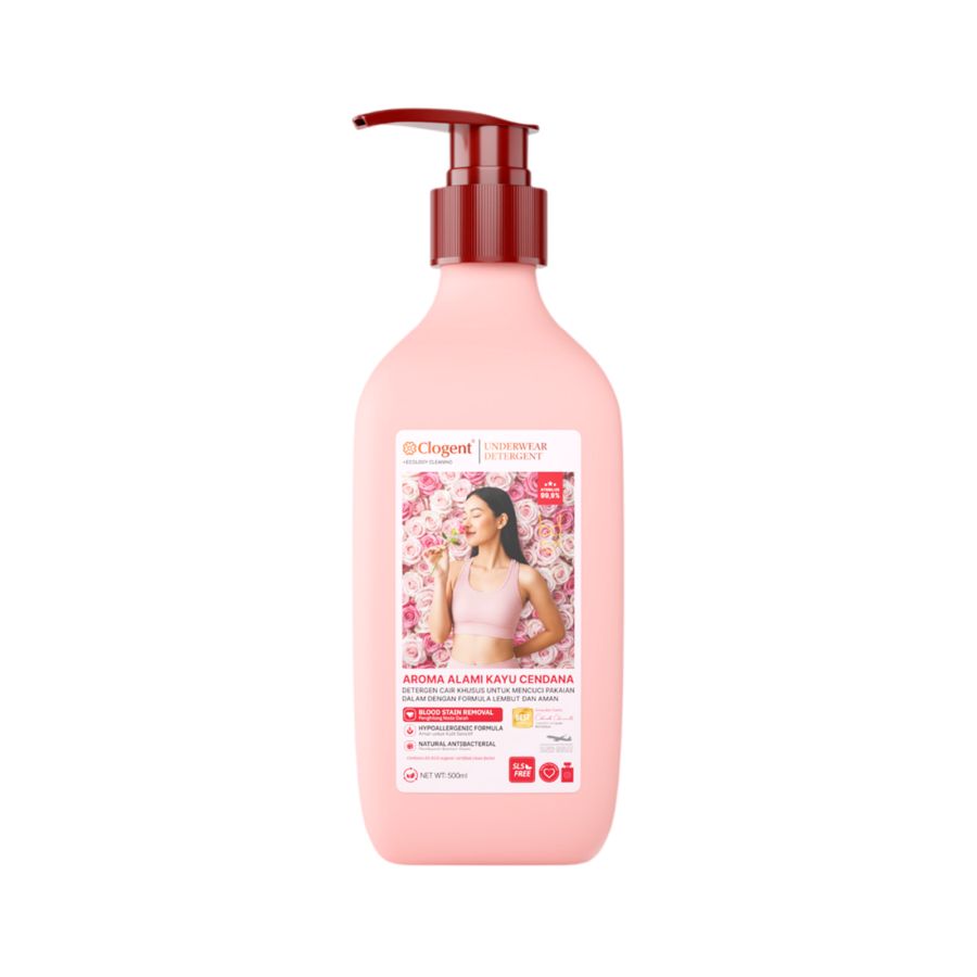 Clogent Underwear Detergent Lavender Deterjen Cair Khusus Pakaian Dalam Sandalwood 500ml