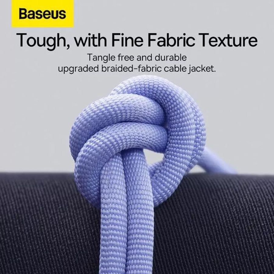 Baseus Crystal Shine Series Fast Charging Data Cable USB Type C to Lightning 20 Watt 2 M Black 1pcs