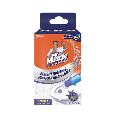 Mr Muscle Toilet Cleaning Gel Lavender Device Starter