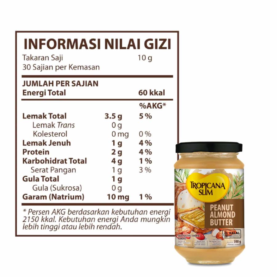 Tropicana Slim Peanut Almond Butter Spread 300gram