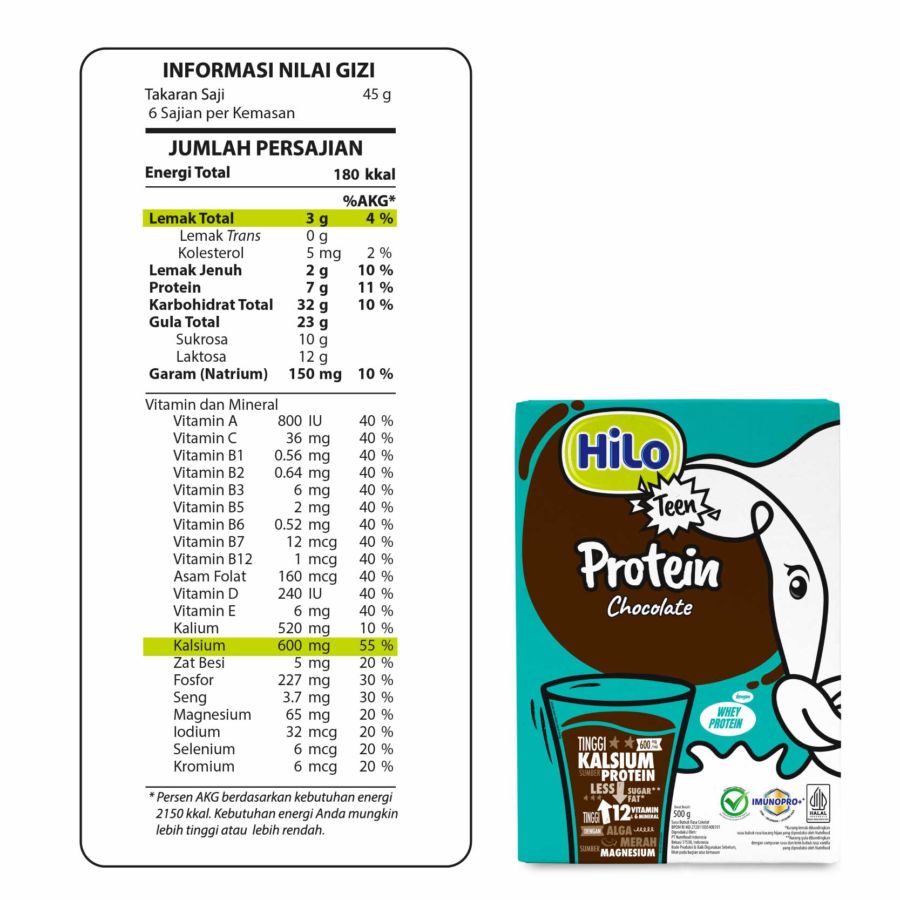 Hilo Teen Chocolate 500gram