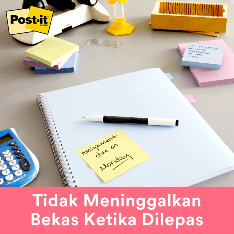 3M Post-it Original Notes Canary Yellow Sticky Notes 3in x 3in 100 Lembar 1pack