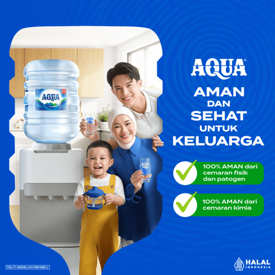 REFILL AQUA Mineral Water Galon 19liter