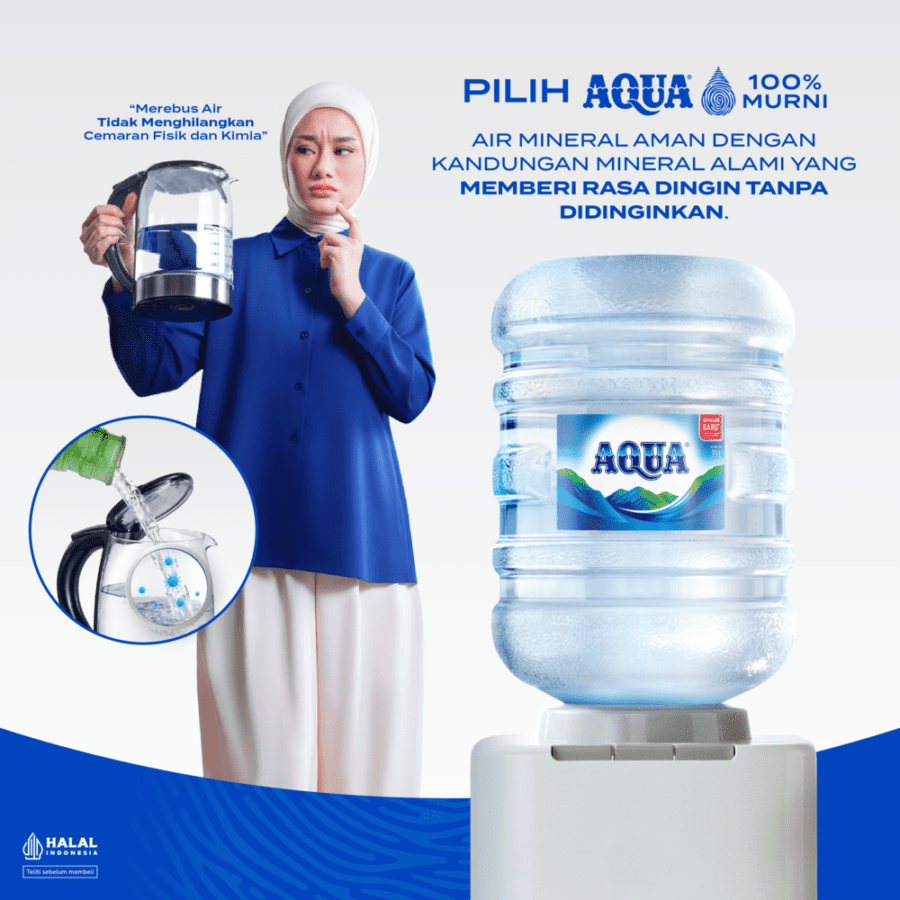 REFILL AQUA Mineral Water Galon 19liter