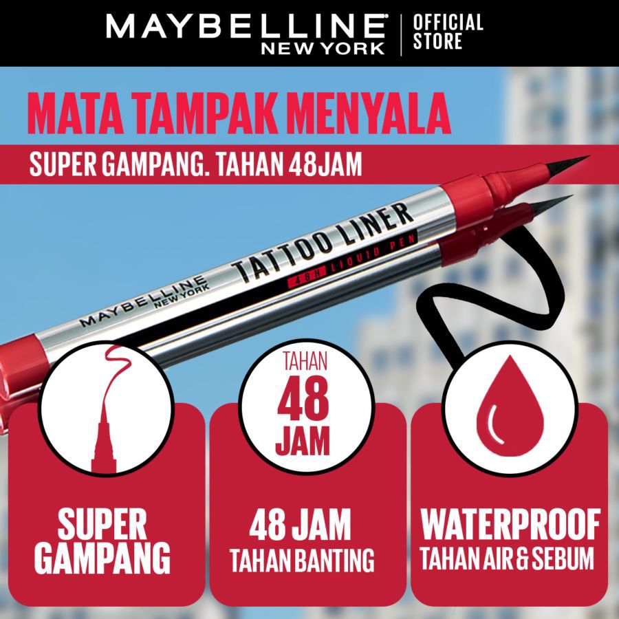 MAYBELLINE Tattoo Liner Black Eyeliner 1pcs