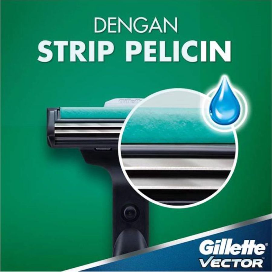 Gillette Vector Cartridge Pisau Cukur 2pcs