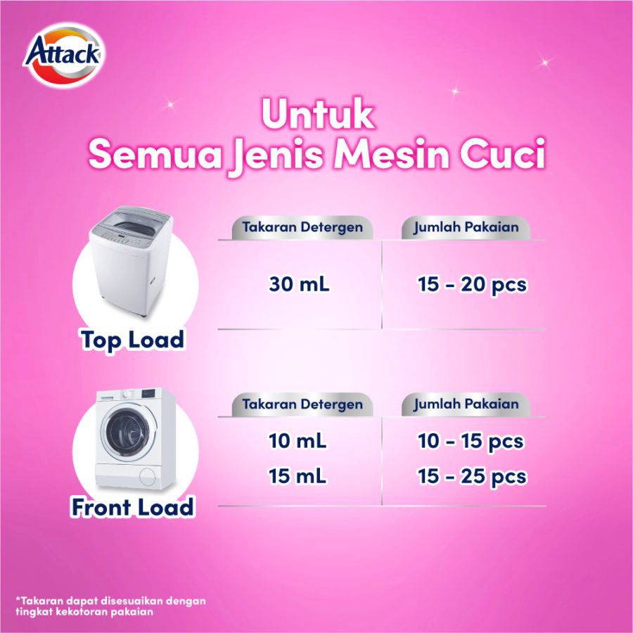 Attack Plus Softener Deterjen Cair 750ml