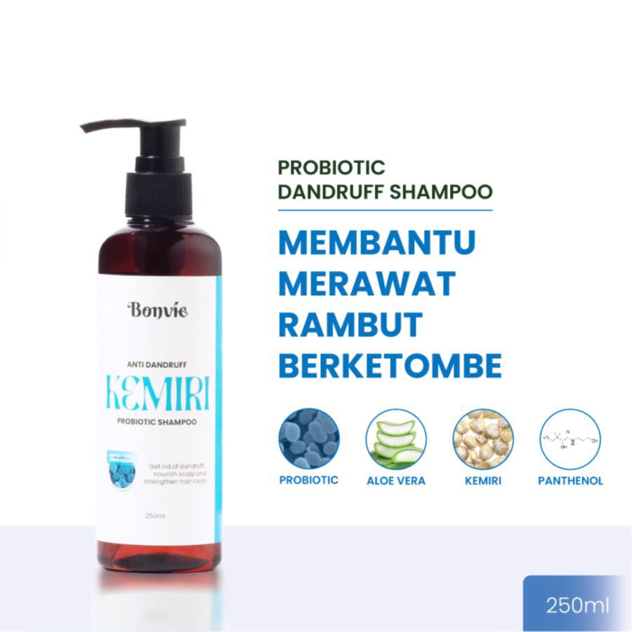 Bonvie Kemiri Probiotic Anti Dandruff Shampoo 250ml