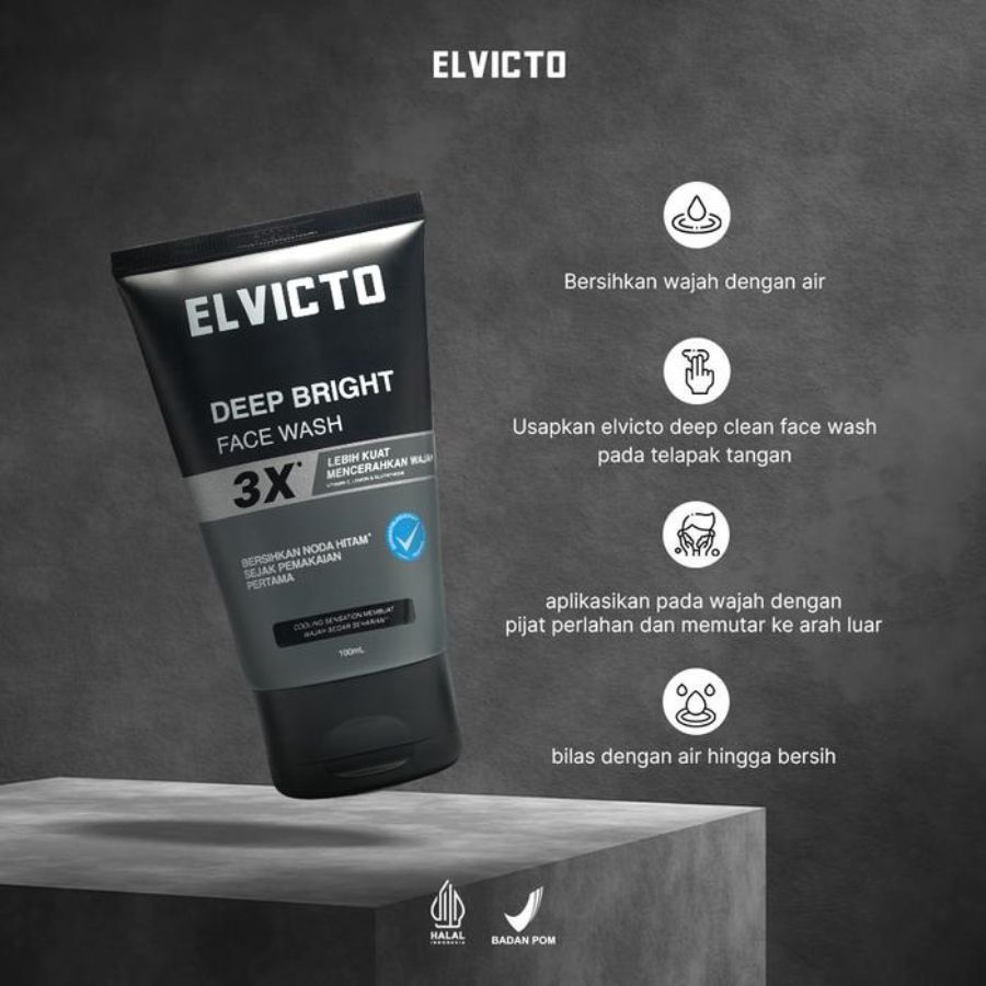 Elvicto Deep Bright Men Face Wash 100ml