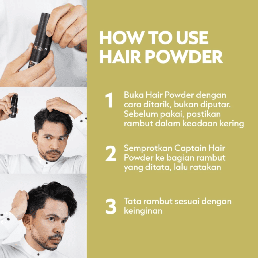 Captain Men's Care Hair Powder 10gram