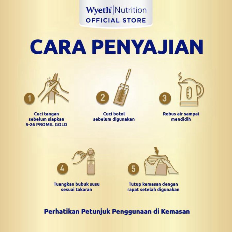 S-26 Gold Tahap 1 Susu Formula 0-6 Bulan Can 900gram