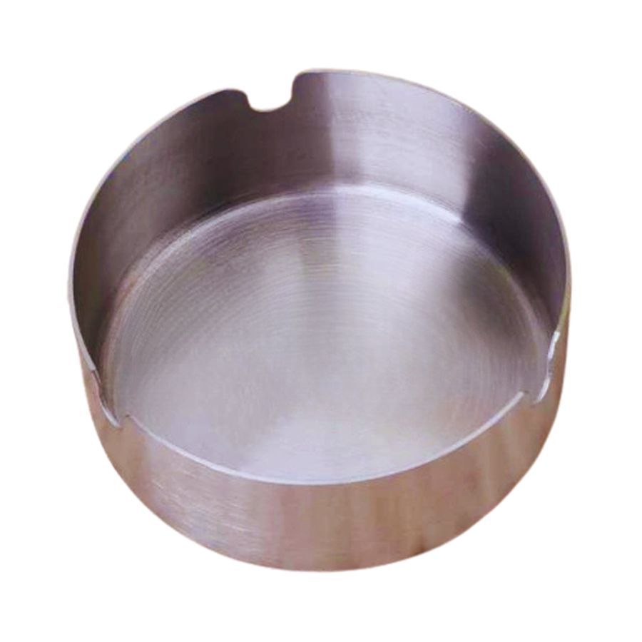 Asbak Stainless Warna Silver 10cm 1pcs