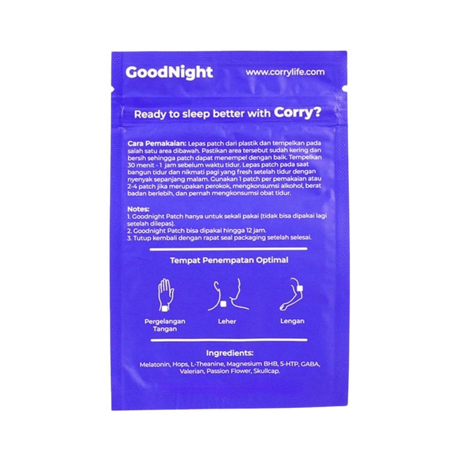 Corry Good Night Melatonin Sleep Patch 12patch