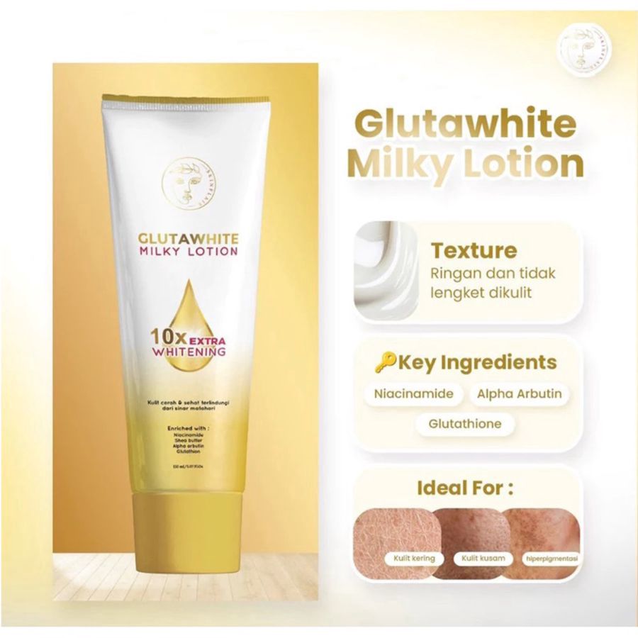 jual glutathione lotion Skinflair Glutawhite Milk Whitening Body 150ml Online 24 Jam what is in ghk