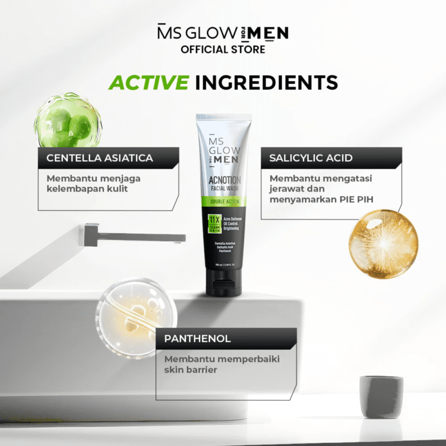 MS Glow For Men Acnotion Facial Wash 100ml