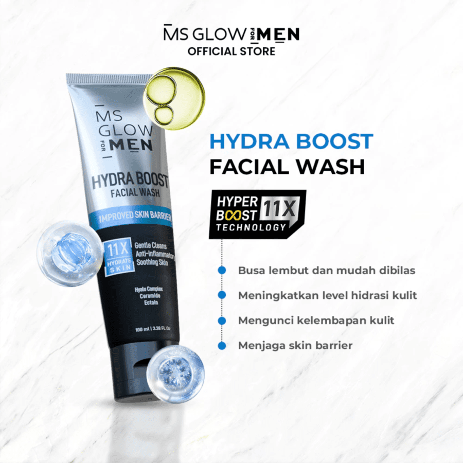 MS Glow for Men Hydra Boost Facial Wash 100ml