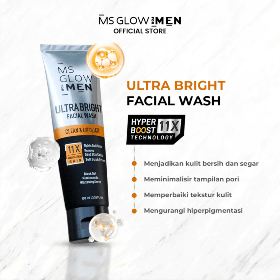 MS Glow for Men Ultra Bright Facial Wash 100ml