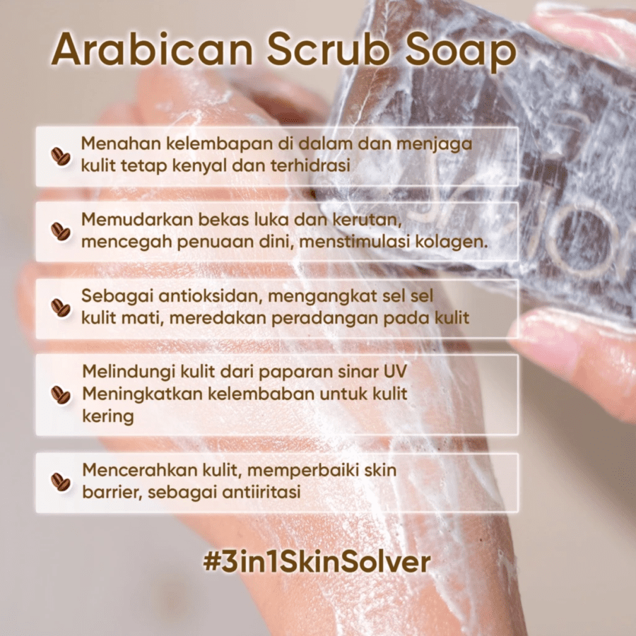 D'Savior Arabican Scrub Barsoap 80gram
