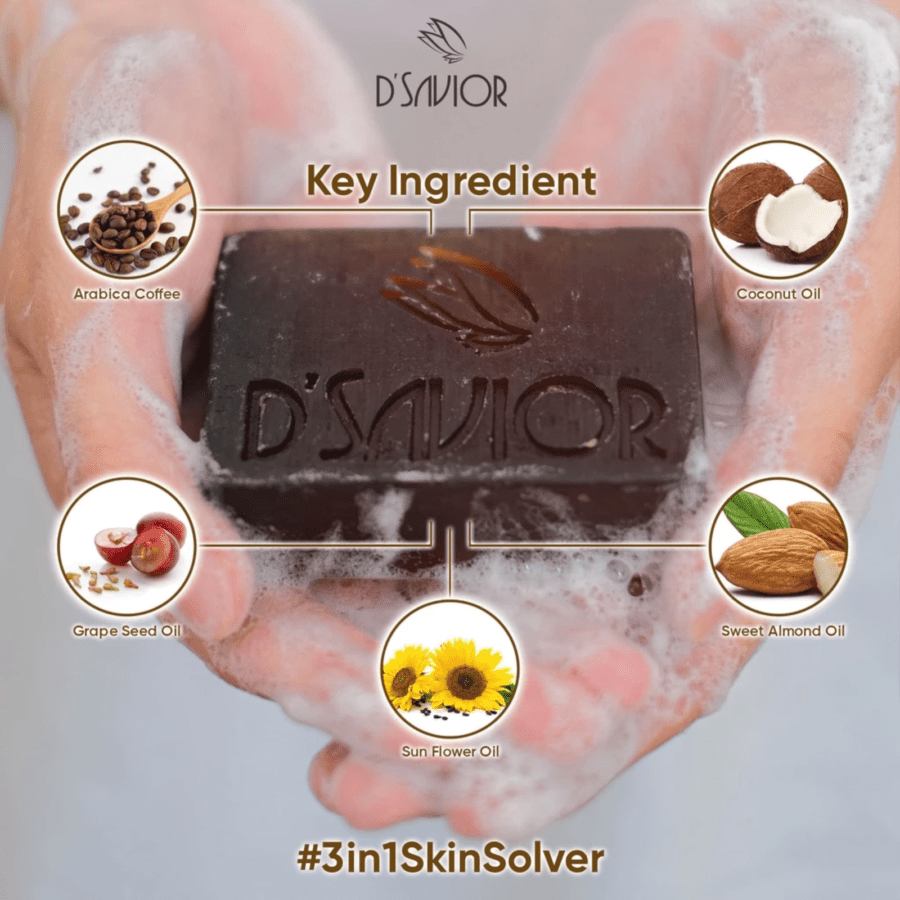 D'Savior Arabican Scrub Barsoap 80gram