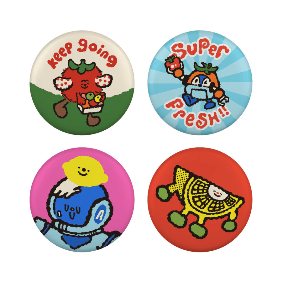 Well Day Pin Set B Astro Kids x Joyfullyscribbled 1pack