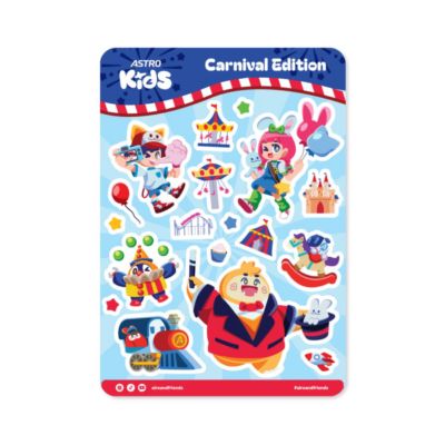 Sticker Sheet Carnival Astro Kids