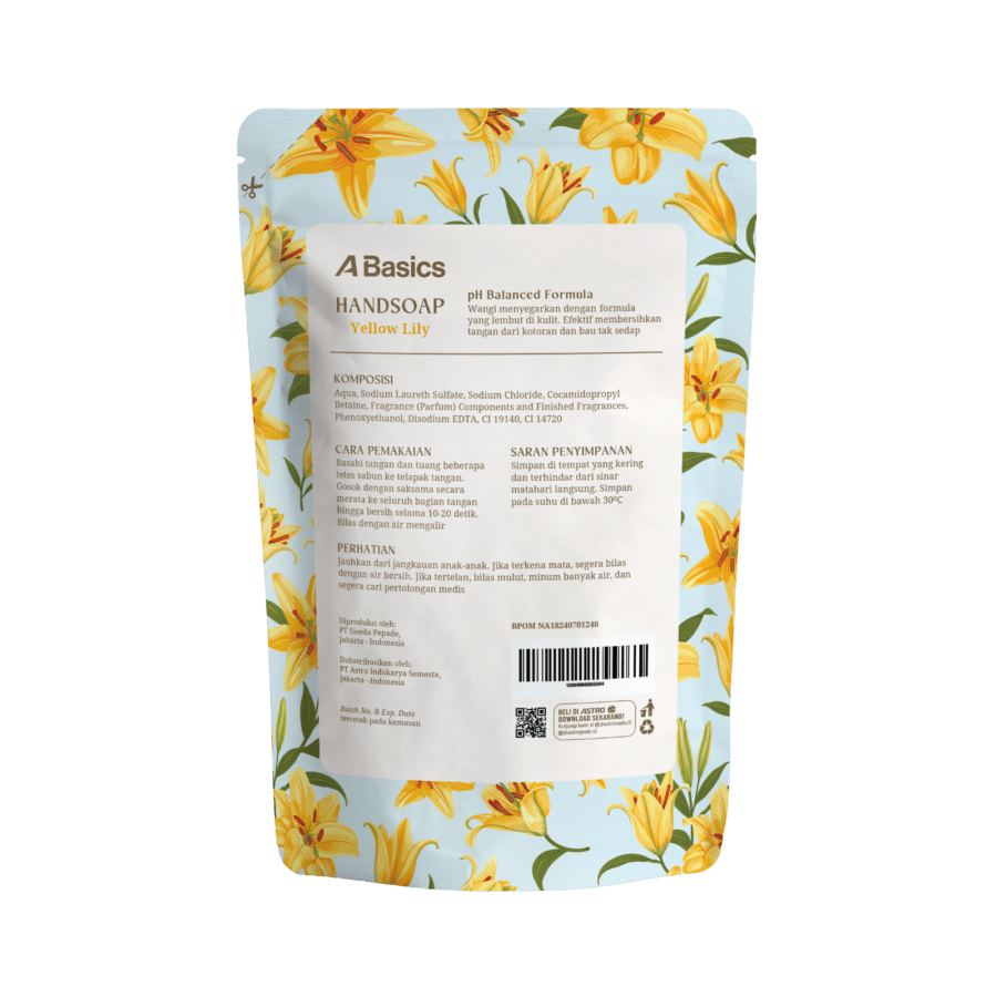 Yellow Lily Handsoap Pouch A Basics 400ml