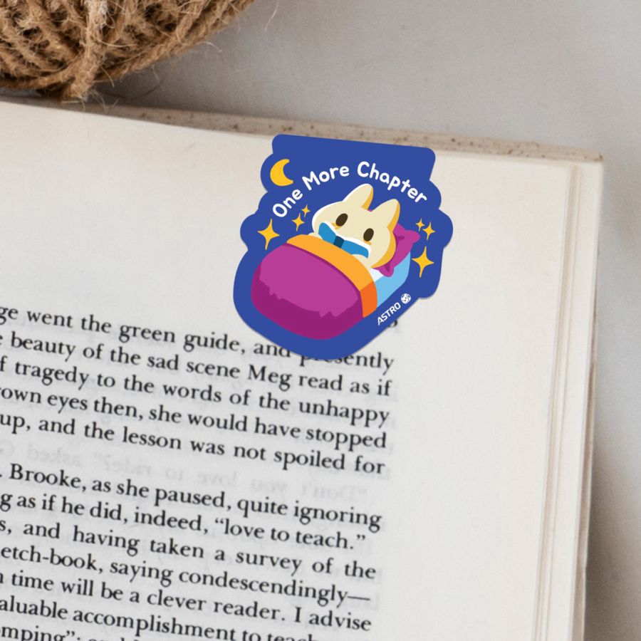 Magnetic Bookmark One More Chapter Astro Kids 1pcs